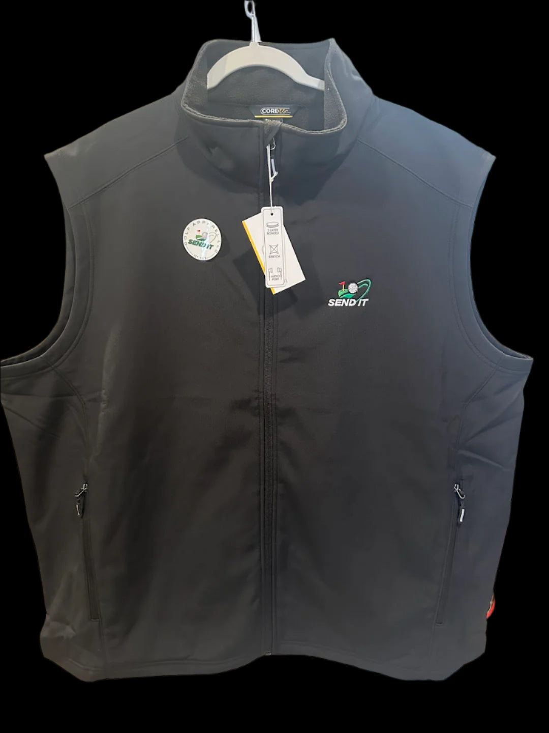 Core365 Men's Cruise Two-Layer Fleece Bonded Soft Shell Vest